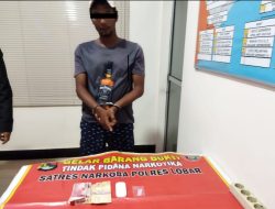 Apes! Kedapatan Bawa Sabu Seorang Pria Ditangkap Polisi di Lombok Barat