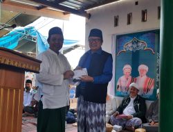 Peletakan Batu Pertama MTs Fathul Muin Montong Tangi, Wabup Lotim Sumbang 50 Juta Uang Pribadi