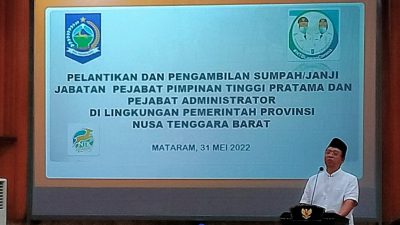 Zulkieflimansyah Mutasi Pejabat Pemprov NTB, Berikut Daftarnya