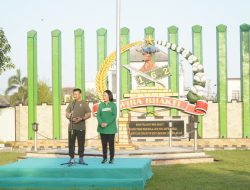 Danrem 162/WB Gelar Olahraga Bersama Prajurit dalam Rangka Syukuran atas Kenaikan Pangkat