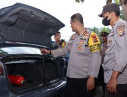 Jelang Pilkades Serentak, Kapolres Lombok Tengah Periksa Kesiapan Kendaraan Dinas
