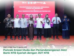 Perluas Kemitraan, Bank NTB Syariah Teken MoU dengan JSIT