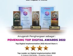 Bank NTB Syariah Raih Tiga Penghargaan TOP Digital Awards 2022