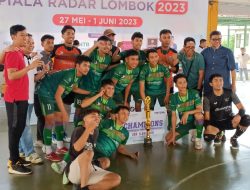 Tim Futsal Bank NTB Syariah Juara Piala Radar Lombok 2023