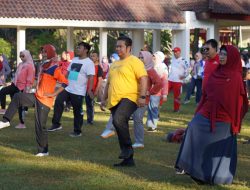 Ditunjuk Sebagai Koordinator Pelaksanaan Bersama RSJMS, RSUD Provinsi NTB Gelar Donor Darah pada acara Senam Bersama OPD