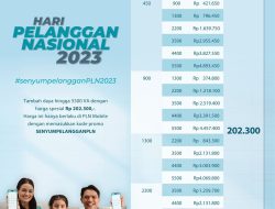 Dalam Rangka Meriahkan Hari Pelanggan Nasional 2023, PLN Beri Diskon Tambah Daya Hanya Rp202.300