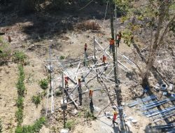 Proyek SUTT 70kV PLTMG Flores – GI Labuan Bajo Capai 30 Persen