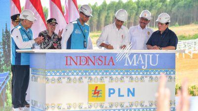 Langkah Menuju Kelistrikan Ramah Lingkungan, Presiden Jokowi Groundbreaking Pembangunan PLTS PLN 50 MW di IKN Nusantara