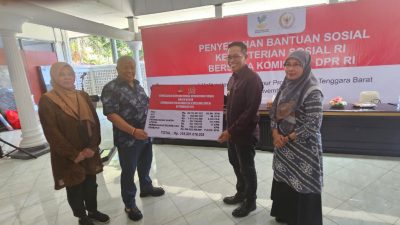 Serahkan Bantuan Kemensos RI Senilai Rp318, 201 Miliar, Rachmat Hidayat: Bukti Komitmen Kita Untuk Masyarakat di Lombok Timur
