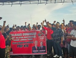 Rachmat Hidayat : Menangkan Ganjar Mahfud di seluruh Pesisir Lombok dan Sumbawa agar kehidupan kaum Nelayan di NTB makin sejahtera dan bahagia