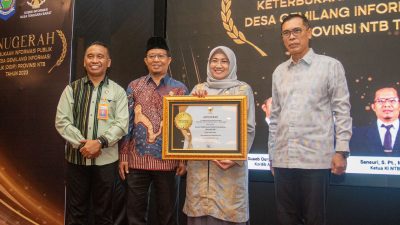 Bappenda NTB Raih Predikat Badan Publik Informatif Terbaik Tahun 2023