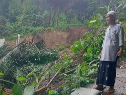 Diduga akibat Galian Pengambilan Material Proyek, Area Proyek Bendungan Meninting Mengalami Longsor