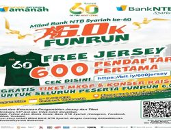 Semarak Milad ke-60 Bank NTB Syariah dengan Fun Run 6.0K, Hadiah Jersey, Tiket MXGP, dan Konser Raisa Menanti!