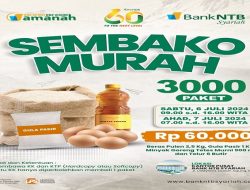 HUT ke-60, Bank NTB Syariah Gelar Bazaar Sembako Murah di Mataram