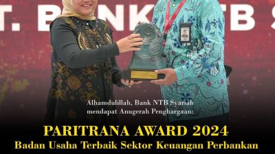 Bank NTB Syariah Sabet Paritrana Award 2024, Bukti Nyata Komitmen Lindungi Kesejahteraan Pekerja