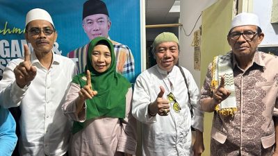 Ummi Rohmi dan TGH Gede Sakti Bertemu, NW dan NWDI Bersatu Menangkan Pasangan Jilbab Ijo