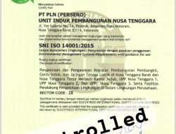 PLN UIP Nusra Raih Standar Internasional ISO 14001:2015, Bukti Nyata Komitmen Pelestarian Lingkungan