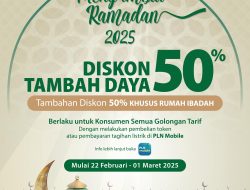 Ramadan Lebih Terang! PLN Beri Diskon Tambah Daya Hingga 75%, Ini Syarat dan Cara Mendapatkannya