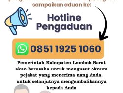 Pemkab Lombok Barat Buka Hotline Pengaduan Honorer, Bupati LAZ: Kalau Pernah Dimintai Uang, Laporkan!