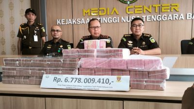 Kejati NTB Terima Rp6,7 Miliar dari Ali Bin Dachlan, Kasus Lahan Samota Terus Bergulir