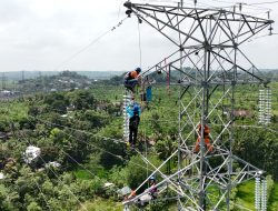 Menjaga Listrik Tetap Menyala, PLN NTB Lakukan Inspeksi Tower Transmisi Hingga ke Ketinggian